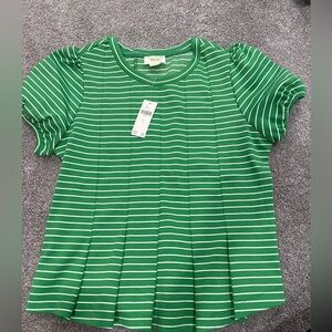 Maeve for Anthropologie structure peplum top! NWT